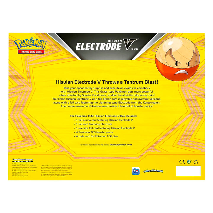 Información Pokémon TCG Electrode V Box