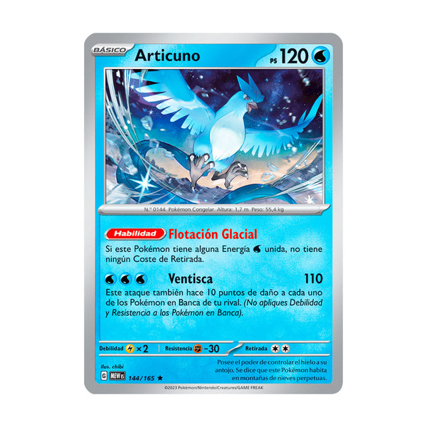 151: Articuno (144/165) (Español) - Holo