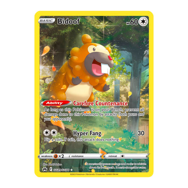 Crown Zenith: Bidoof (GG29/GG70) (Inglés)