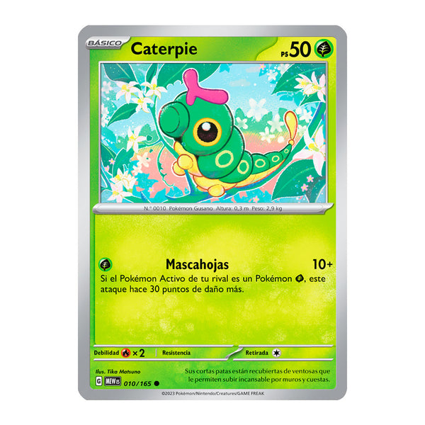 151: Caterpie (010/165) (Español) - Reverse Holo