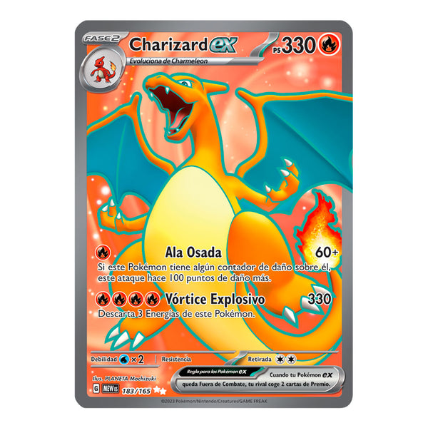 151: Charizard Ex (183/165) (Full Art) (Español)