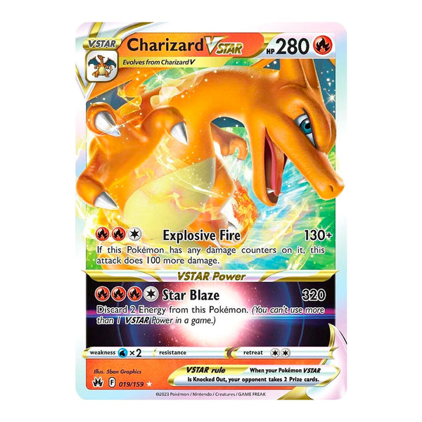 Crown Zenith: Charizard V Star (019/159) (Inglés)