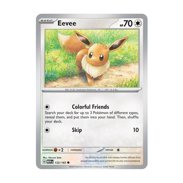 151: Eevee (133/165) - Reverse Holo