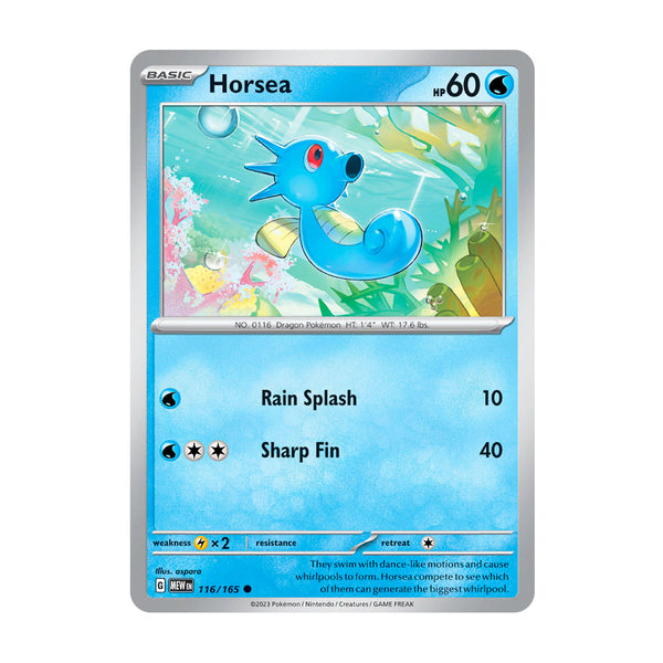 151: Horsea (116/165) - Reverse Holo