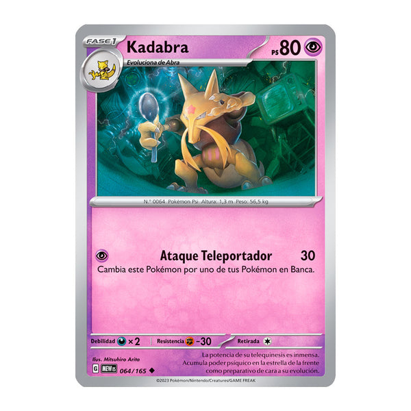 151: Kadabra (064/165) (Español) - Reverse Holo