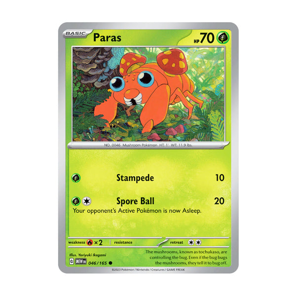 151: Paras (046/165) - Reverse Holo