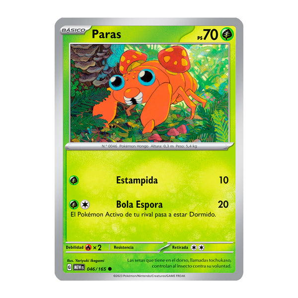 151: Paras (046/165) (Español) - Reverse Holo