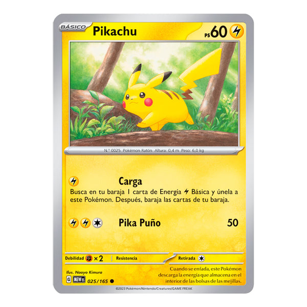 151: Pikachu (025/165) (Español)