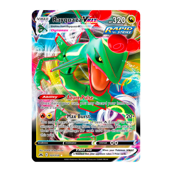 Crown Zenith: Rayquaza VMax (101/159) (Inglés)