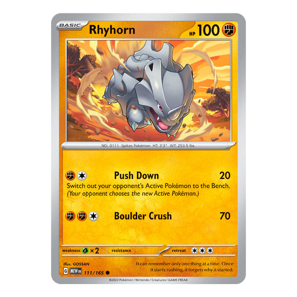 151: Rhydon (112/165) (Inglés)