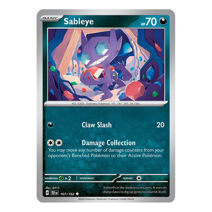 Temporal Forces: Sableye (107/162) (Inglés)