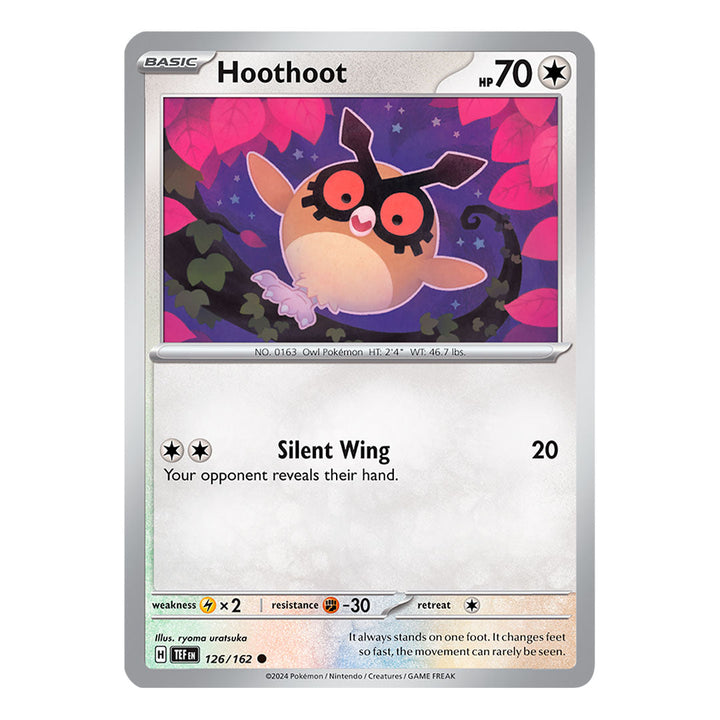 Temporal Forces: Hoothoot (126/162) (Inglés)