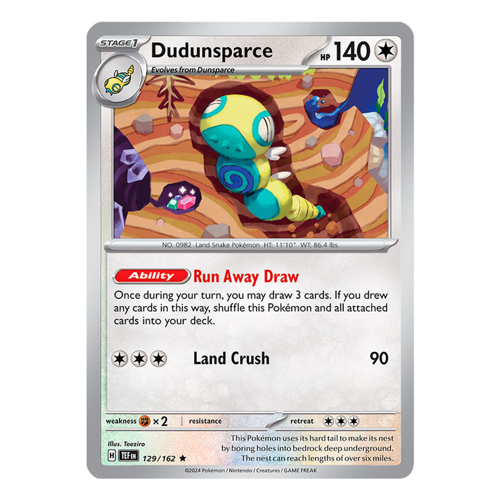 Temporal Forces: Dudunsparce (129/162) (Inglés)