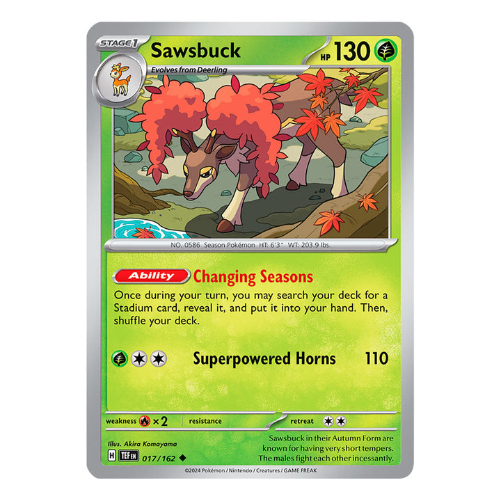 Temporal Forces: Sawsbuck (17/162) (Inglés)