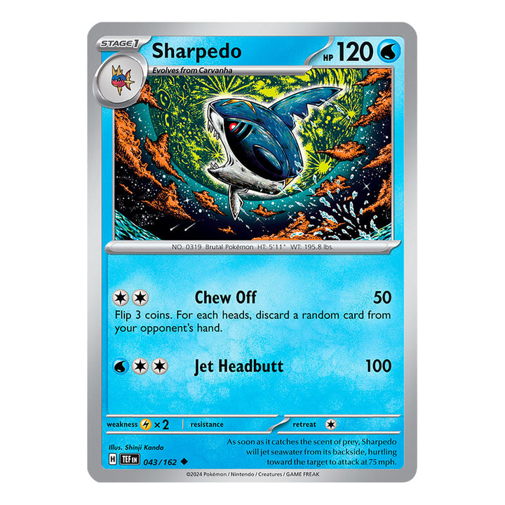 Temporal Forces: Sharpedo (43/162) (Inglés)