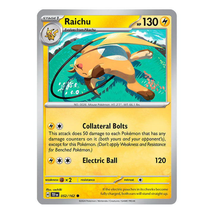 Temporal Forces: Raichu (52/162) (Inglés)