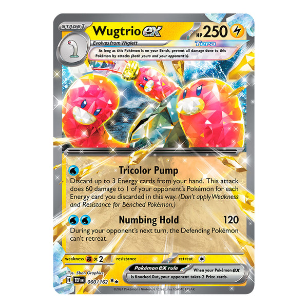 Temporal Forces: Wugtrio Ex (60/162) (Inglés)