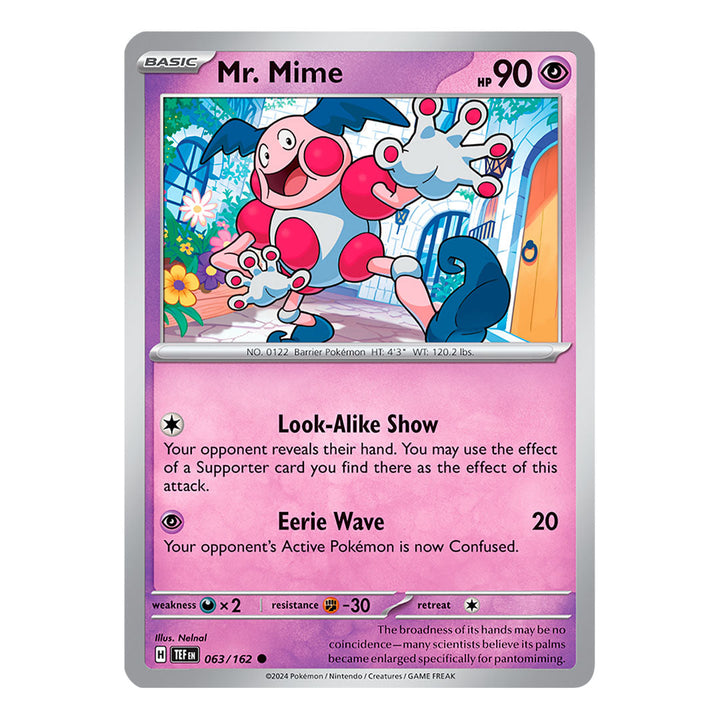 Temporal Forces: Mr. Mime (63/162) (Inglés)