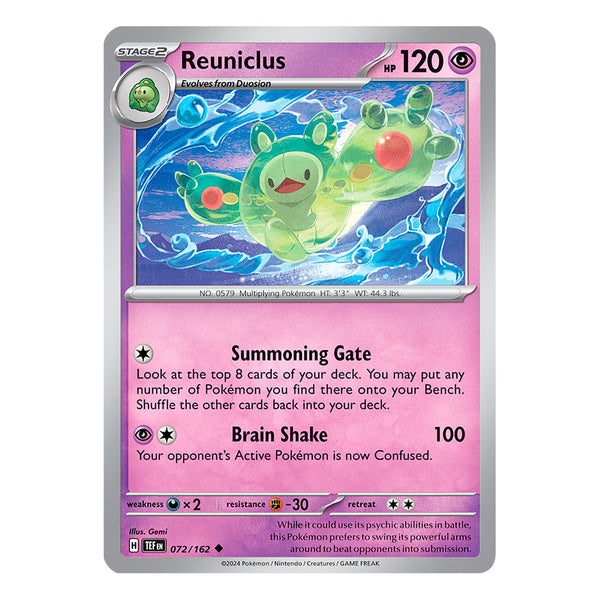 Temporal Forces: Reuniclus (72/162) (Inglés)