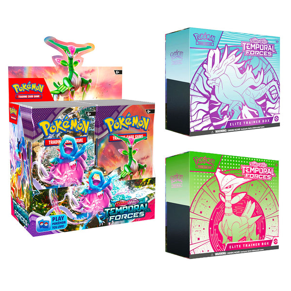 Booster Box + Par ETB Temporal Forces (Combo Especial)