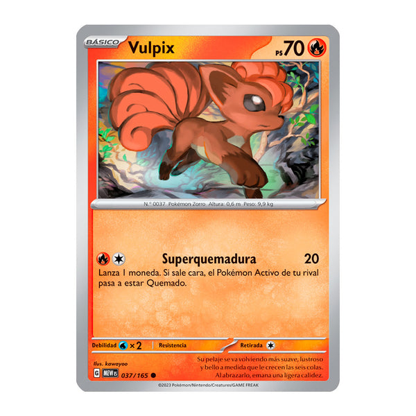 151: Vulpix (037/165) (Español) - Reverse Holo